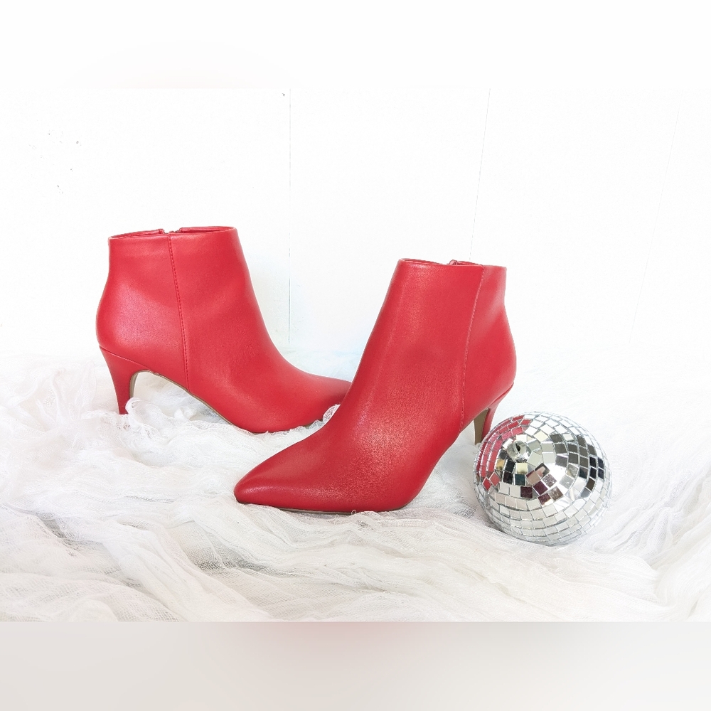 Red Ankle Boots